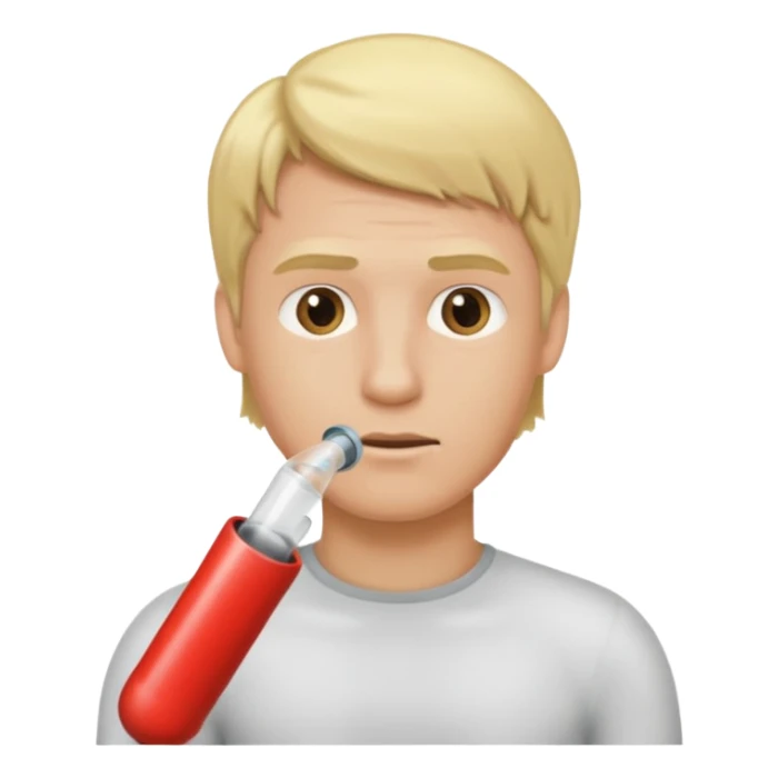 Hombre Rubio conectando un tubo sticker