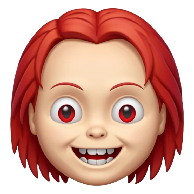 Un emojin de chuky sticker