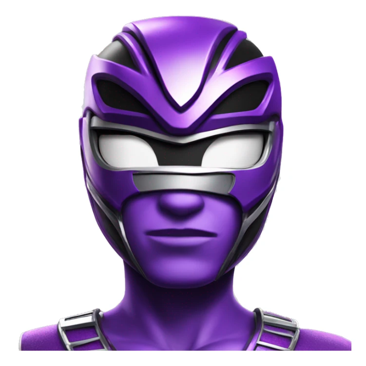 Make a purple Power Ranger from power rangers jungle fury sticker