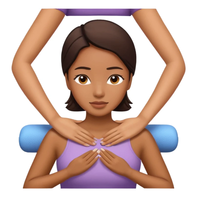 Philippines woman is getting a massage sticker