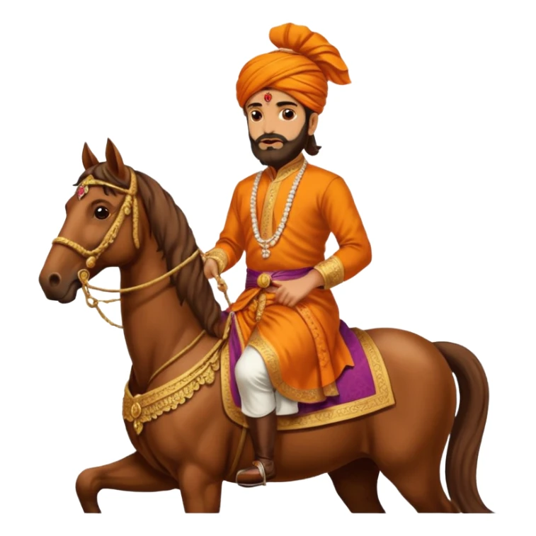 Chatrapati Shivaji Maharaj with horse sticker