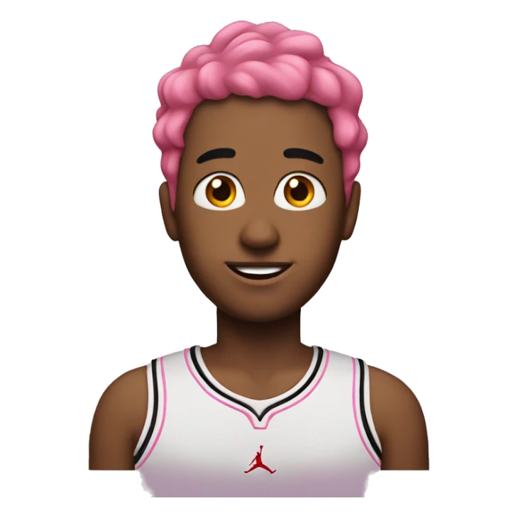 Jordan with pink hair  sticker