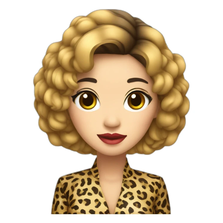 Pumpuang duangjan thai female singer in leopard costume sticker