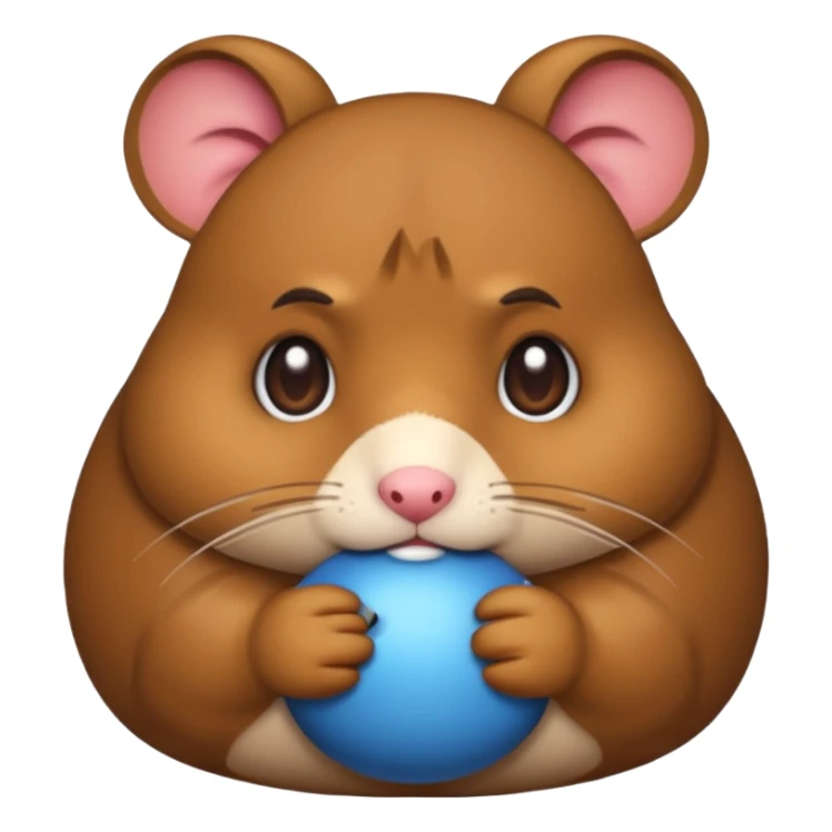 I want a mad emojj that’s also sad saying I want a hamster sticker