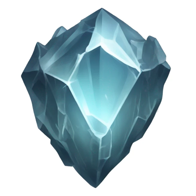  A fractured crystal shard, with cracks radiating outward. sticker