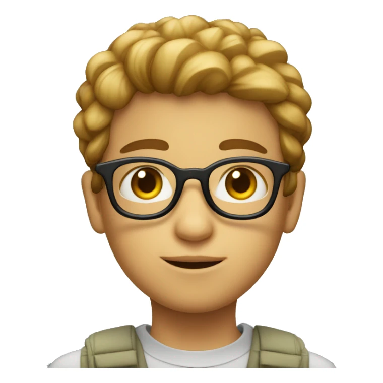 Un niño con lentes bien guapo sticker