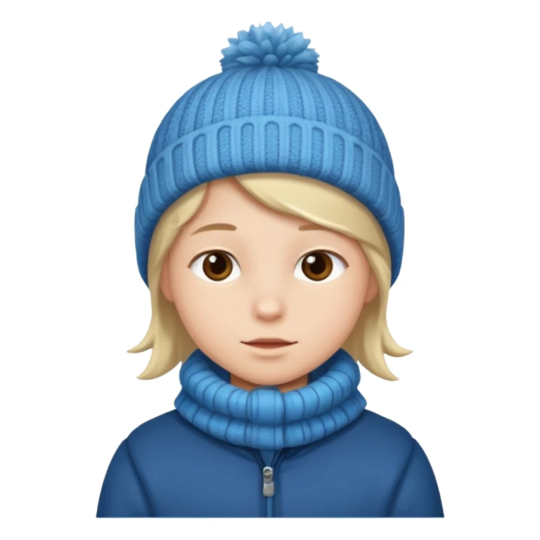 kid in winter outfit sticker