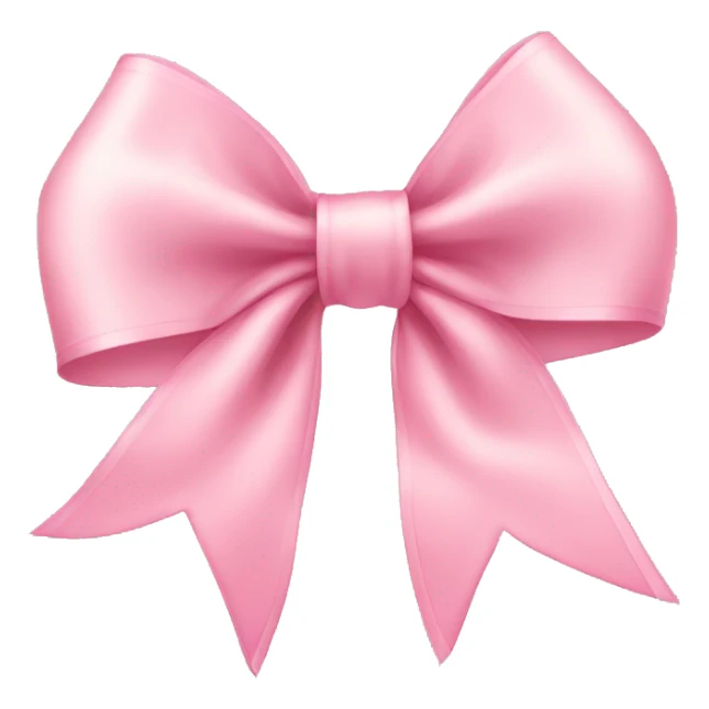 light pink ribbon bow sticker