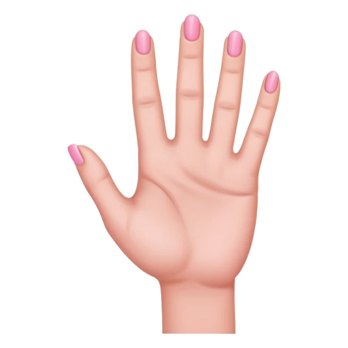 Pinky sticking out of hand sticker