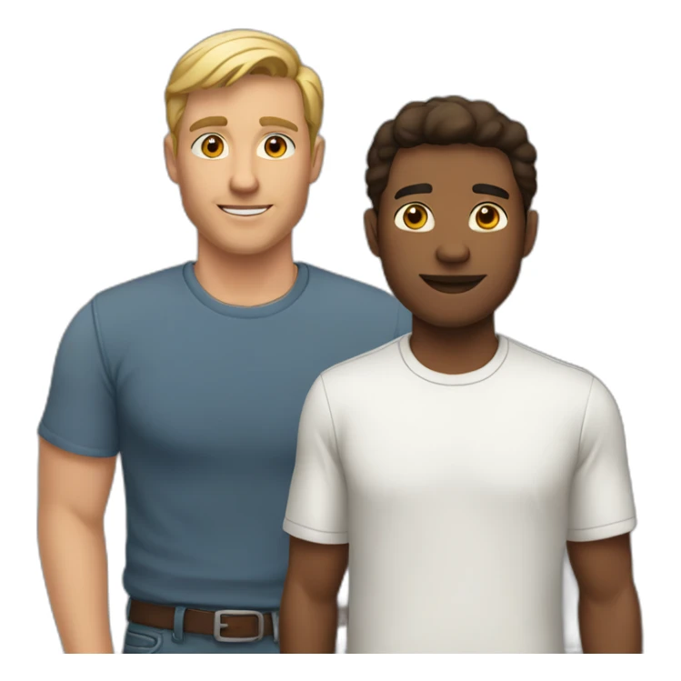 white-brun-dad-and-white-brun-young-man sticker