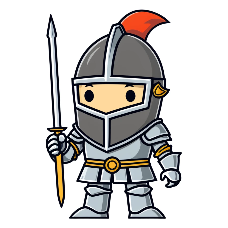Don Quixote from Limbus Company acting cute sticker
