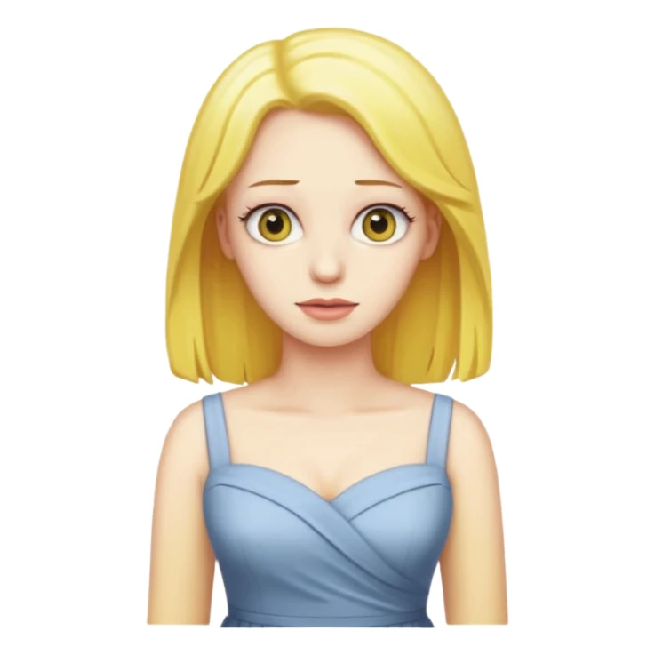 Simpson women with yellow hair sticker