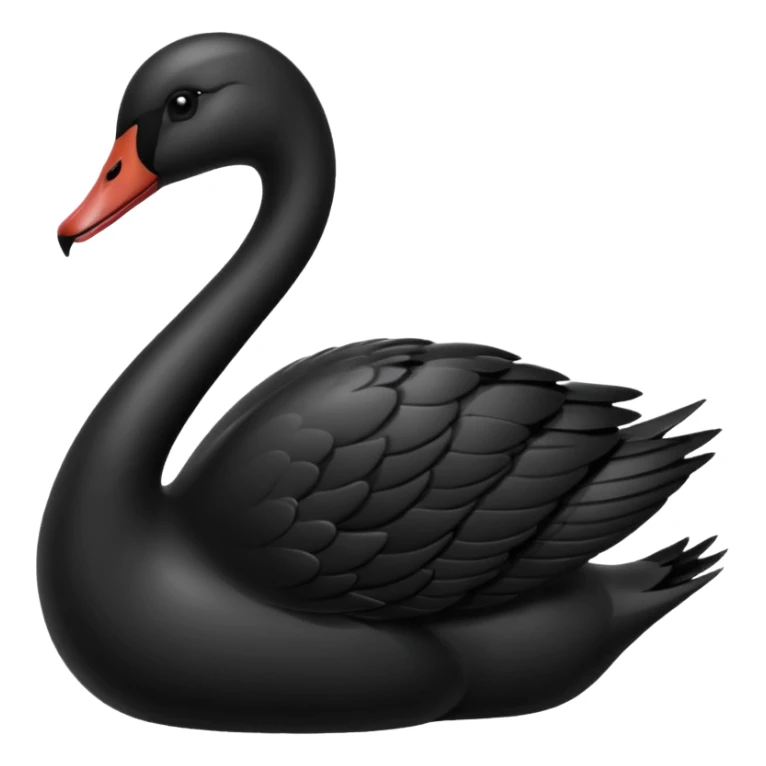 Black swan emoji for copy and paste sticker