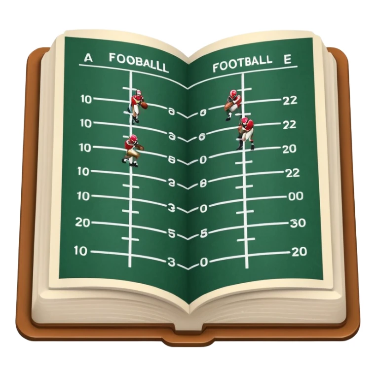 amercian football playbook sticker