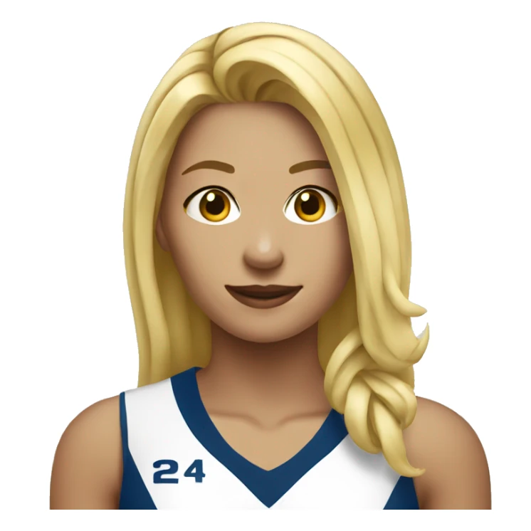 Volleyball player girl blonde sticker