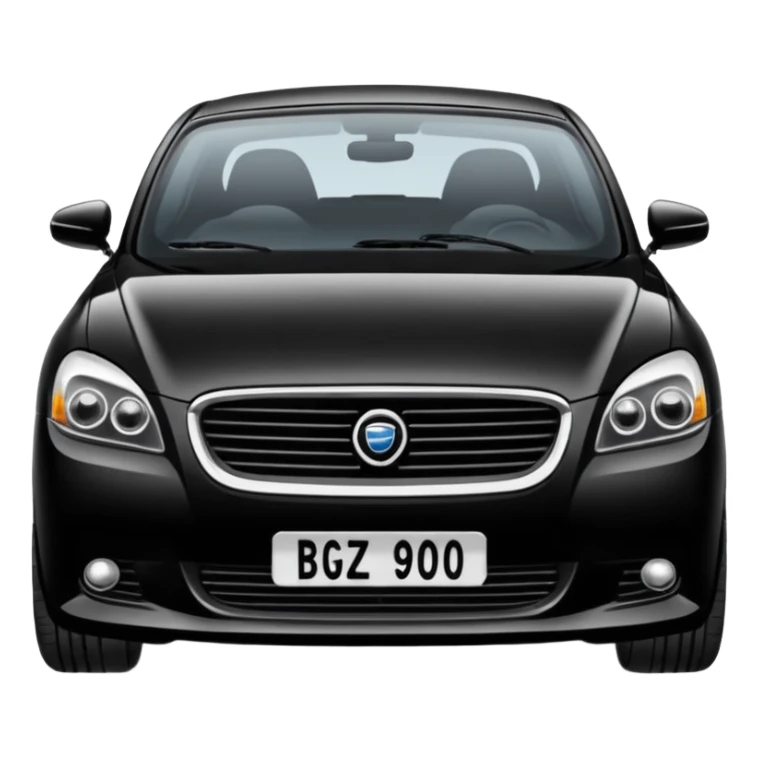 Make a car number plate say this BGZ9007 and make the car there to sticker