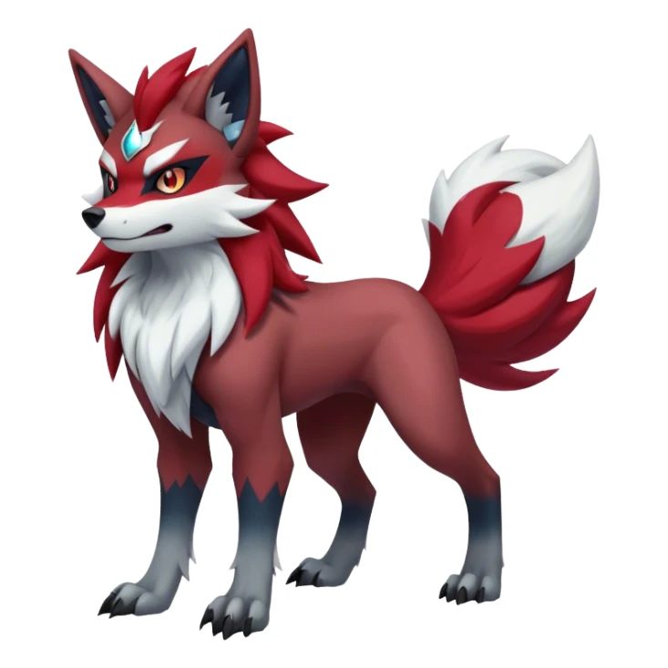 Zoroark-Lycanroc (midnight form)-hybrid full body sticker
