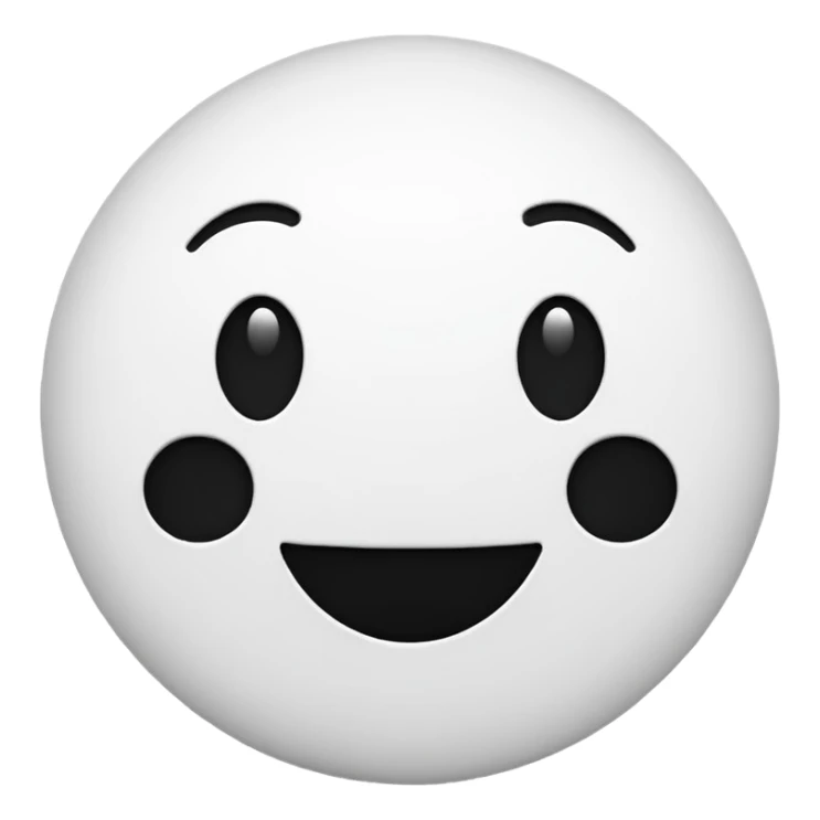 Hazme el emoji del mundo pero en blanco y negro sticker