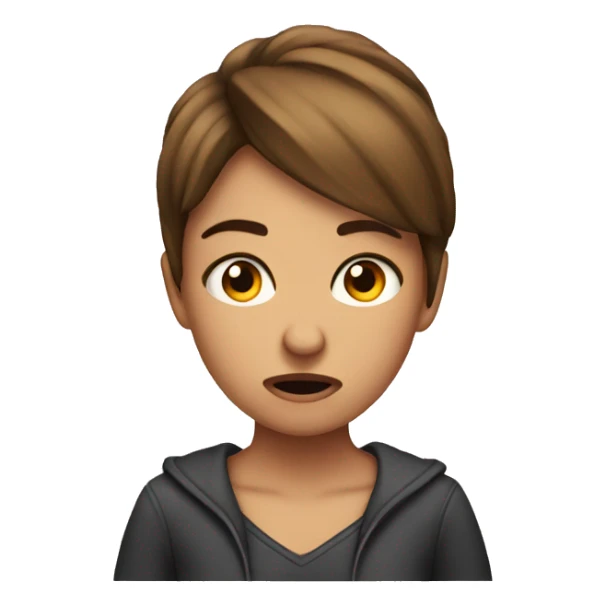 girl mad at her boyfriend  sticker