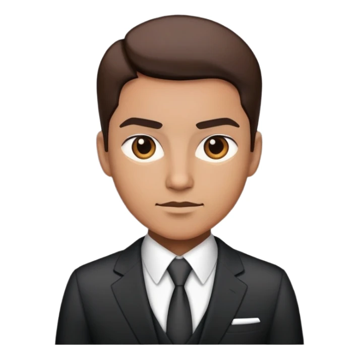 director businessconfidently wears smart business attire sticker