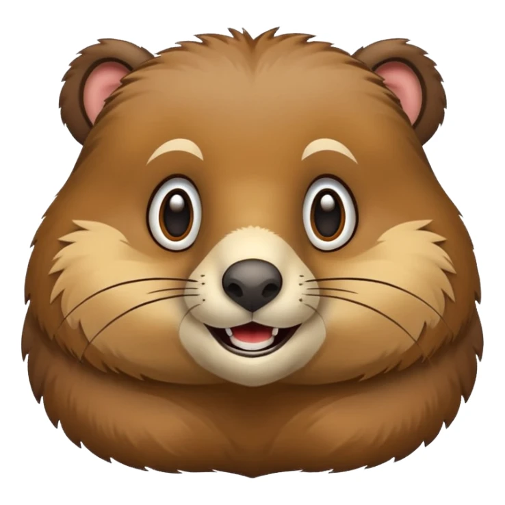 Crea un emoji de una marmota sticker