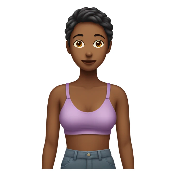 Girl care her body sticker