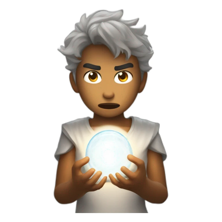 Angry angel with rasengan sticker