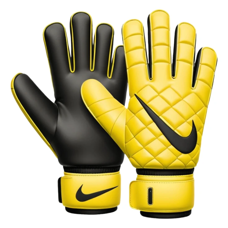 Des gants de gardien de but de foot nike jaune sticker