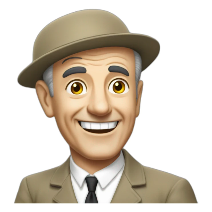 Louis de Funès qui saute dans les égouts sticker