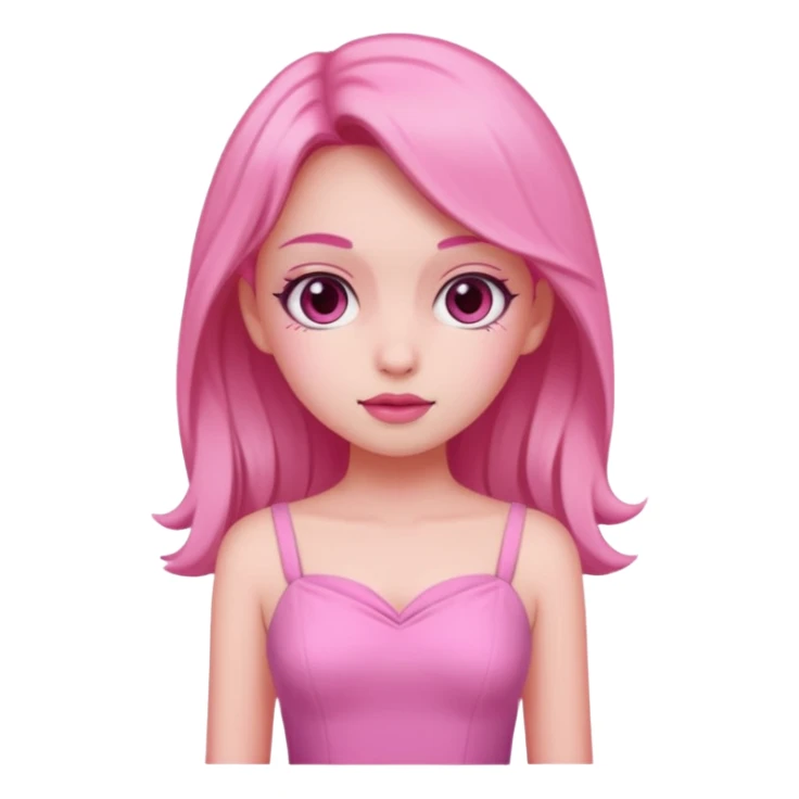 Aesthetic pink girl  sticker