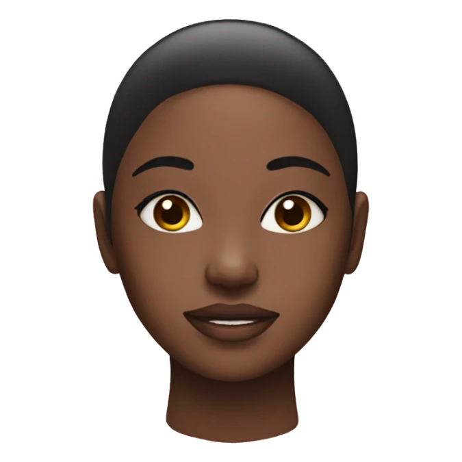 Girl with skincare mask sticker