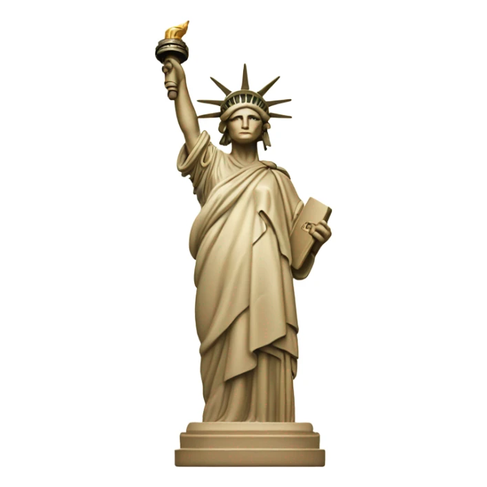 Beige Statue of Liberty  sticker