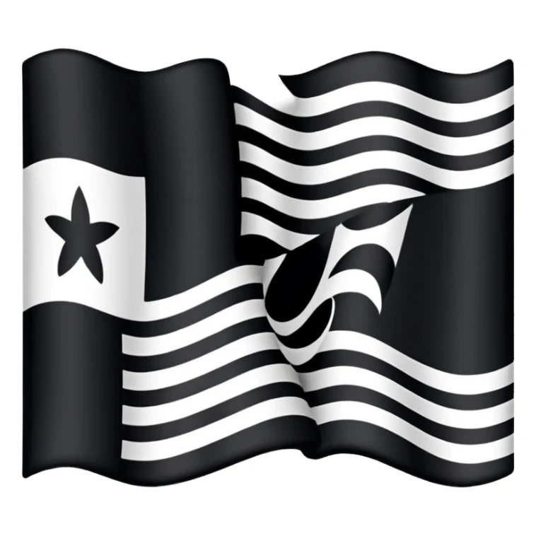 Fais moi le drapeau de la Bretagne comme il est réellement avec les 11 hermines et sans y ajouter ou modifier quoique ce soit pas même de personnages  sticker