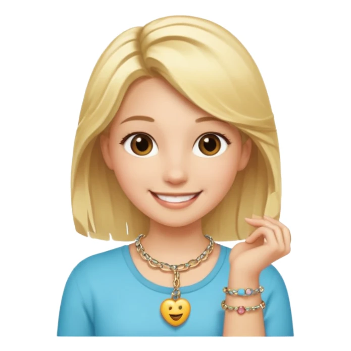 Charm Bracelet Girl sticker