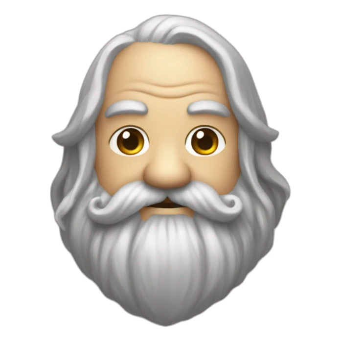 lord of the rings dwarf with a moustache sticker