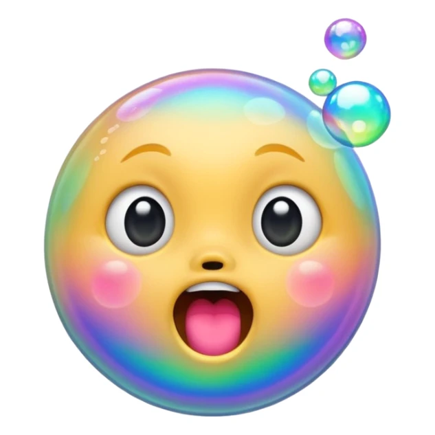 Bubbles coming out of mouth sticker