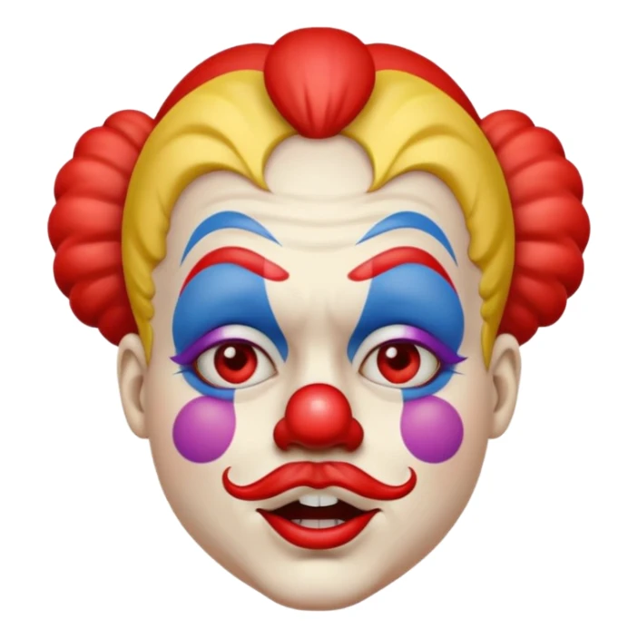clown facepalm emoji sticker