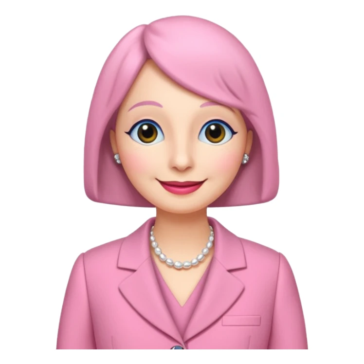 pingu mother wearing the pink chanel suit the Jackie kenddy wore sticker