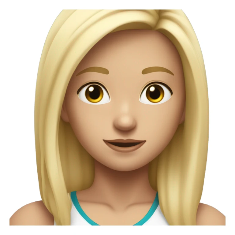 Gym aesthetic blonde girl sticker