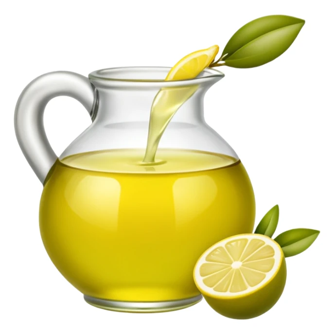 olive oil and lemon juice sticker