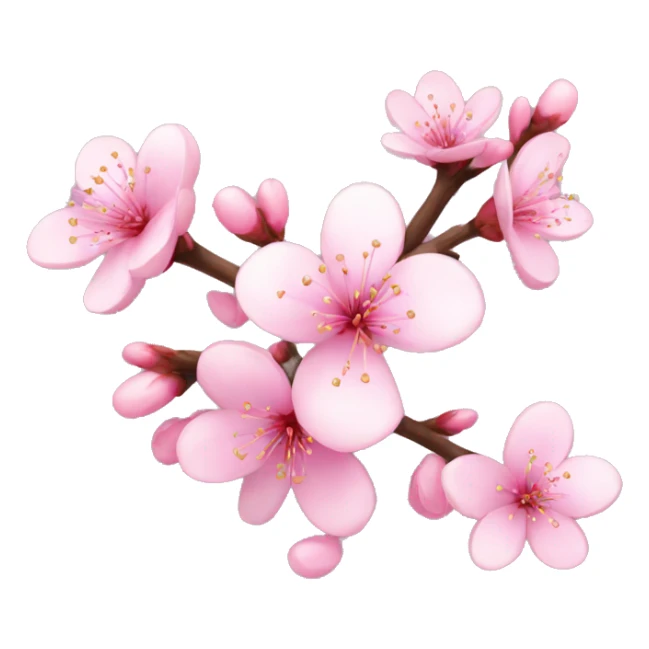 sparkles emoji but cherry blossom colored sticker