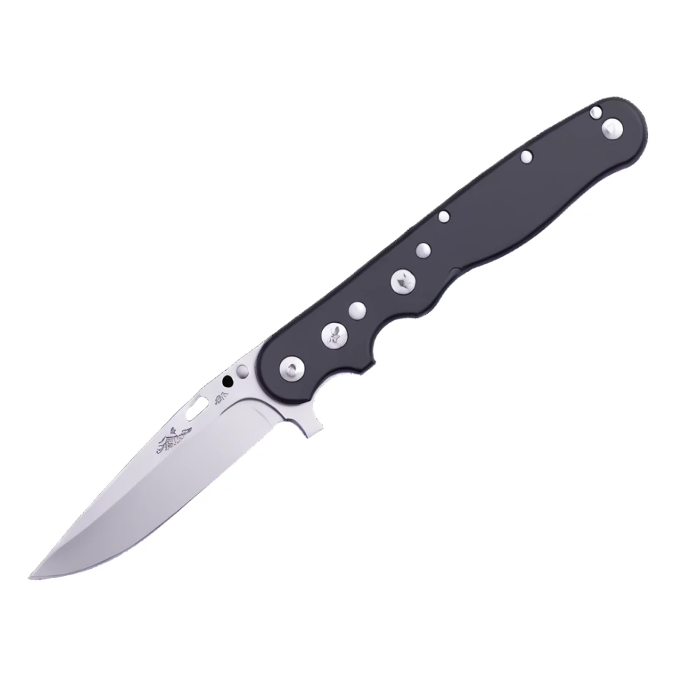 Spyderco pocket knife with thumb hole sticker