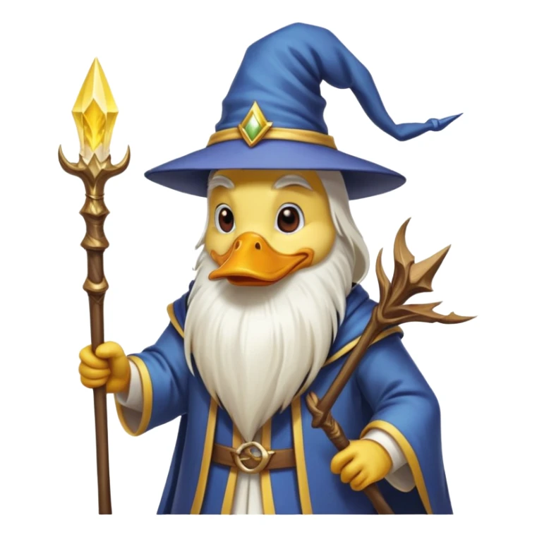 Duck wizard sticker