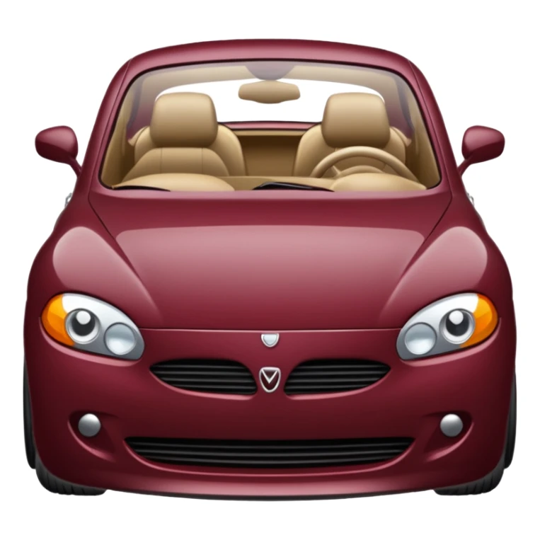 A maroon call sticker