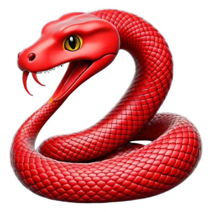 Original cobra black and redcolour  emoji sticker