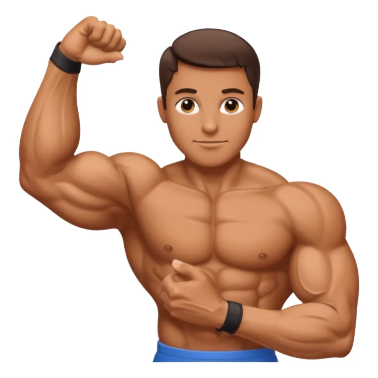 Arm with muscle and manicured hand sticker