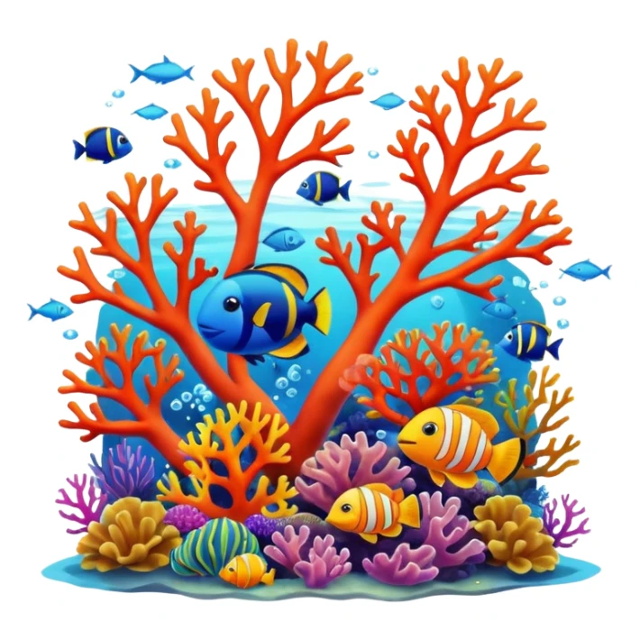 underwater scene sticker