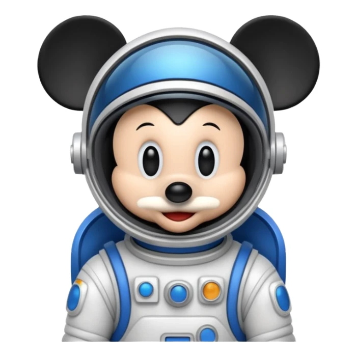 MICKEY DANS UN HABIT DE COSMONAUTE  sticker