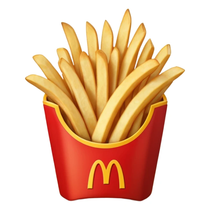 mcdonlad french fries sticker
