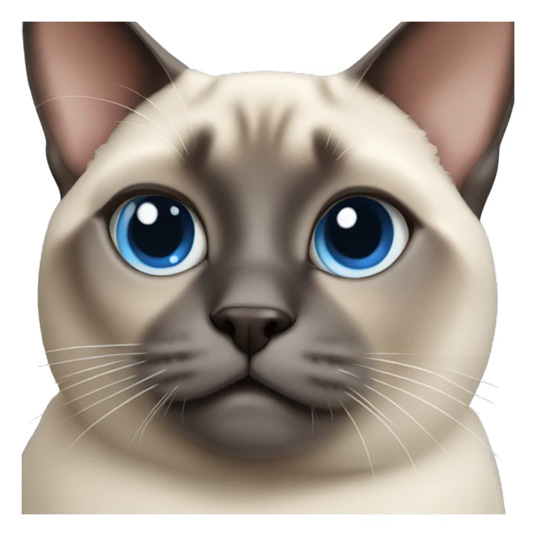 Fat blue eyes siamese sticker